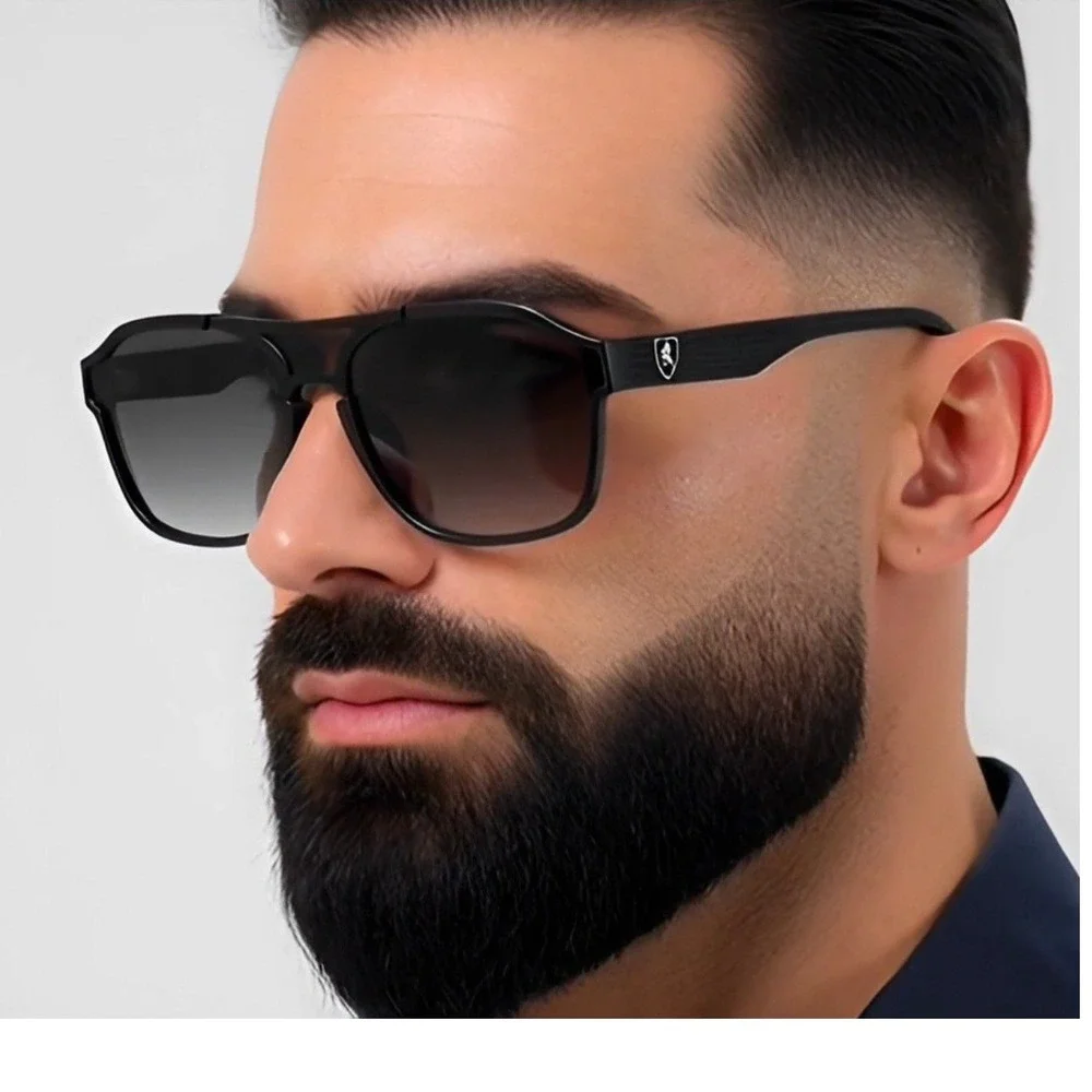 Designer Sunglasses Men Square Frame Driving Fishing Shades Sports Luxury Shades